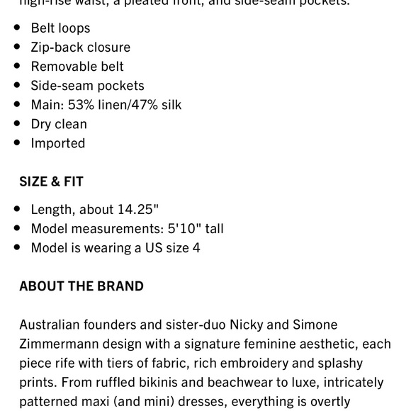 Zimmerman High tide belted ikat linen shorts green - Picture 7 of 7